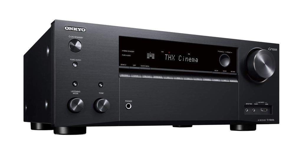 ONKYO AV Receiver Resolution Compatible Black TX-NR696 7.2ch/Dolby Atmos/DTSX/High TX-NR696(B)
