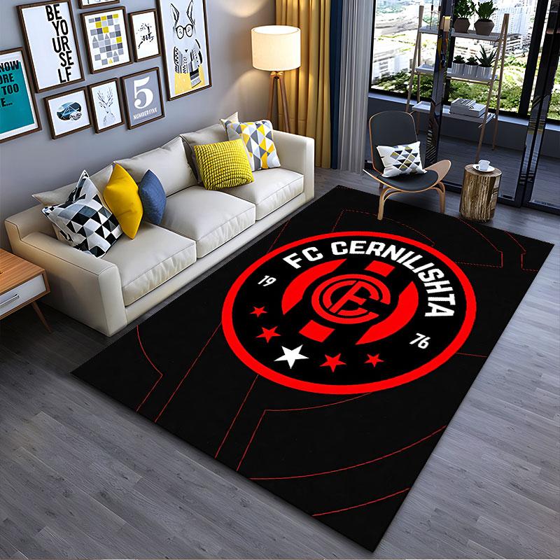 FC Cernilishta Logo Carpet suitable as a non-slip mat for the living room or bedroom sofa