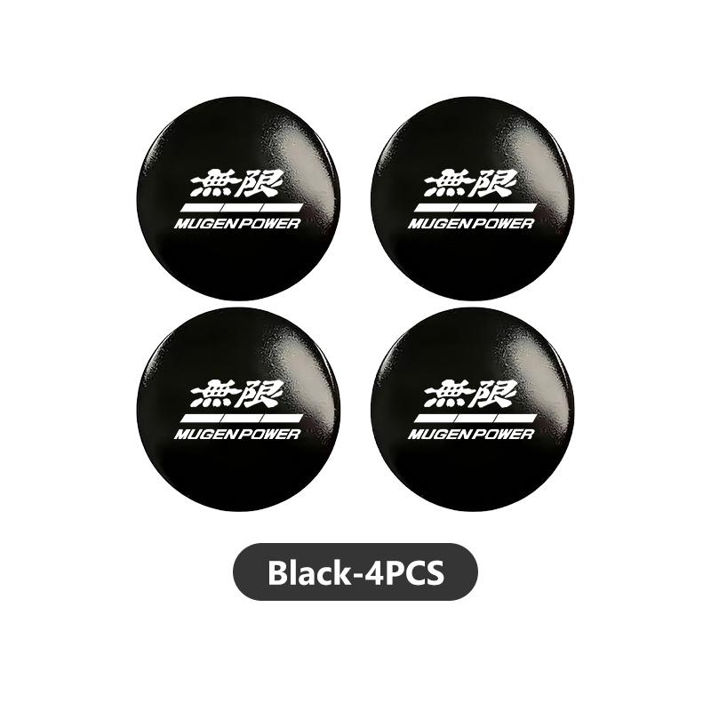 AAALM1 For Honda 56mm Car Wheel Center Hub Caps Sticker Emblem Accessories Mugen DOHC Modulo Pilot Type-R Type-S VTEC INSPIRE