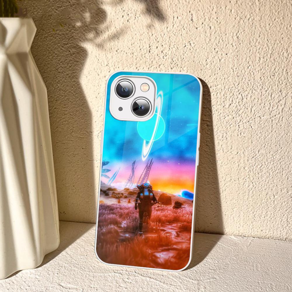 Чехол для телефона с изображением из видеоигры No-Man's Sky для iPhone 14 13 12 Mini 11 Pro XS Max X XR 14 Plus, защитное стекло