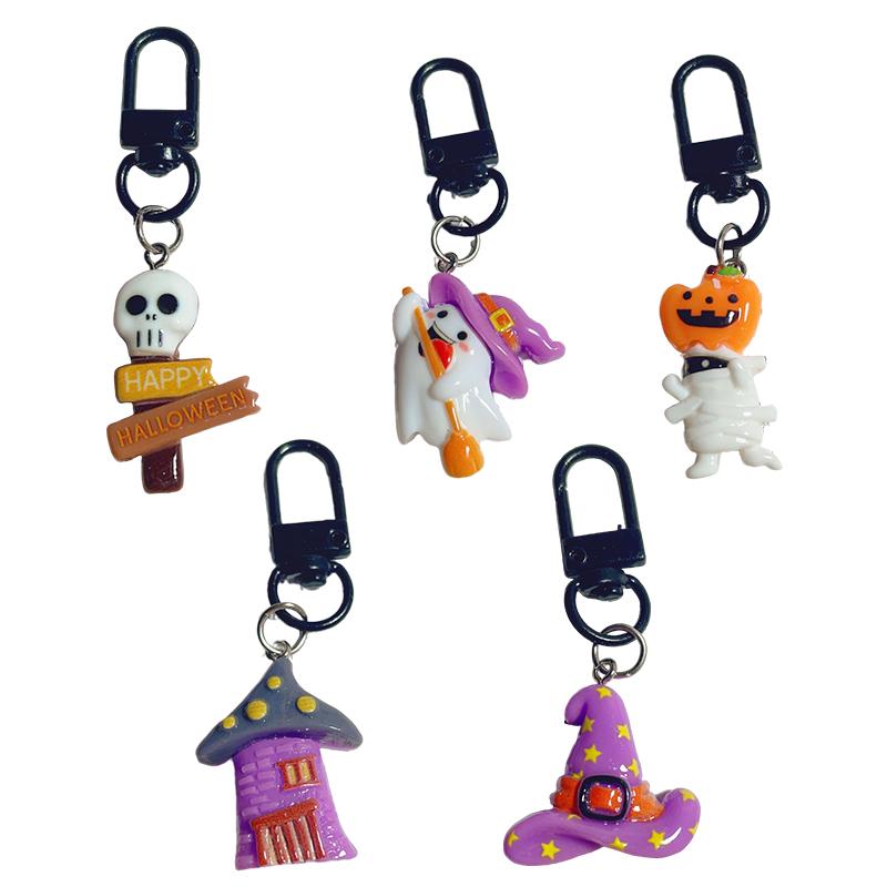Брелок на Хэллоуин из мультфильма, милый тыквенный автомобильный брелок, сумка для наушников, подвеска, украшение, пара, друзья, подарки