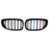 Fits BMW 3 Series E46 2002-2004, two-door models, with a dual-line tri-color modified grille.