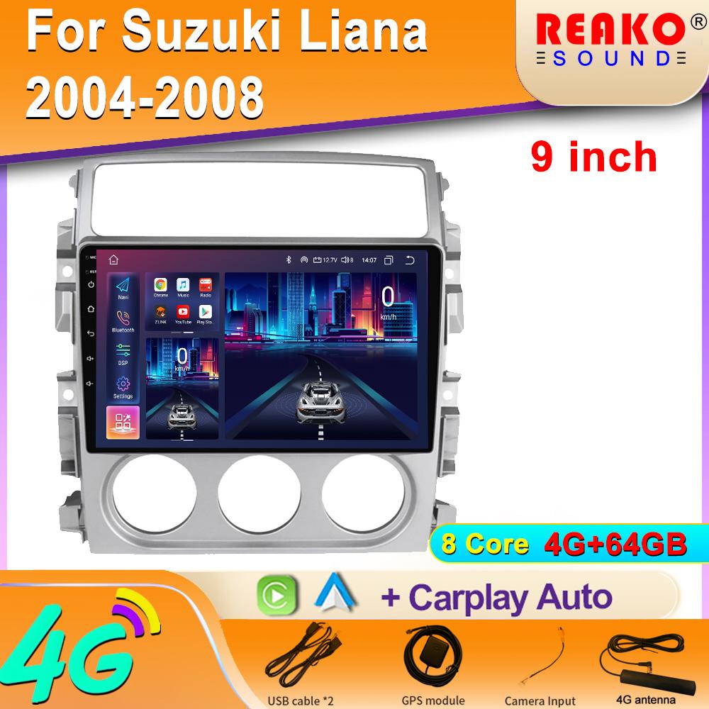 Навигация Автомобильный Android Авто Радио Для Suzuki Liana 2004-2008 Carplay Головное Устройство Плеер Мультимедиа GPS DVD 2 din BT