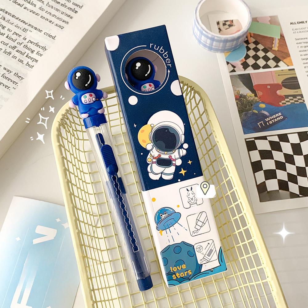 1 шт., кавайный ластик, креативный выдвижной стиль, канцелярский ластик для детей, милый ластик для карандашей с животными, студенческие принадлежности