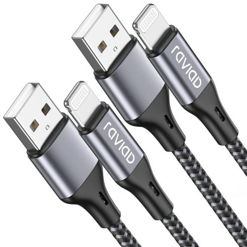 iPhone Charging Cable Lightning Cable 3M Set of 2 [MFi Certified] Lightning Cable RAVIAD iPhone Charging Cable Fast Charging iPhone Charging Cord iPho