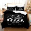 Комплект постельного белья с принтом 3D-собаки, комплект постельного белья King Queen Full Size для детей и подростков, комплект постельного белья для мальчиков, черный, милый питомец, щенок, полиэстер, чехол