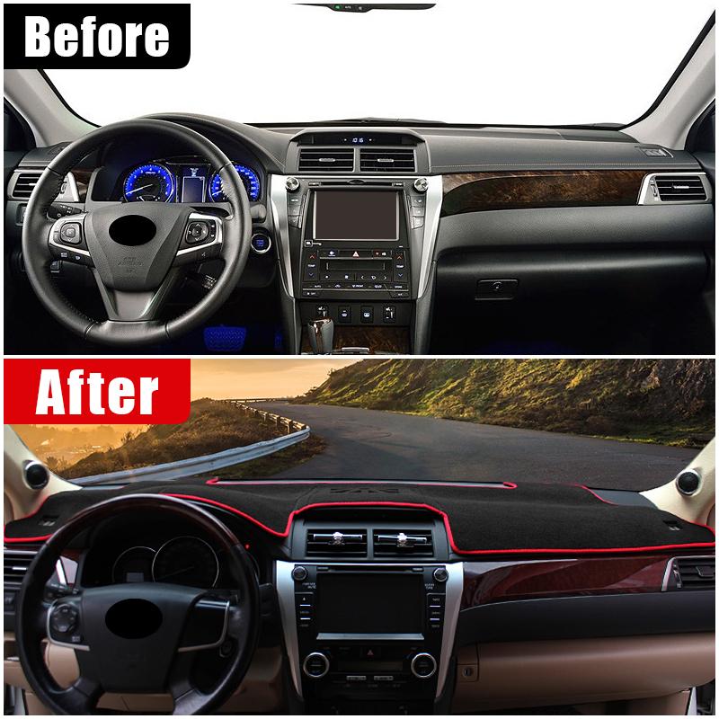 Для Toyota Camry XV50 Hybrid 2012 2013 2014 2015 2016 2017 Крышка приборной панели автомобиля Избегайте света Солнцезащитный козырек Анти-УФ-ковер Нескользящий