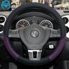 100% бренд DERMAY для VW Golf 6 VI, чехол на руль автомобиля, противоскользящая кожа из микрофибры, автоаксессуары