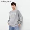 Мужской свободный повседневный свитер с вышивкой Peacebird