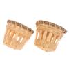 2Pcs Lamp Shade Light Cover Shades Chandelier Drum Woven Cage Bulbceiling Rattan