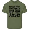 Give up Pool Player Funny Unisexs Cotton TShirt Tee Top
