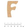 Adhesive MDF Wood Alphabet 5 Cm Letter F