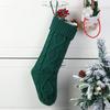 Рождественские чулки 20 дюймов, большие, вязаные косами, для камина, мешочки для подарков на елку, праздничный декор для дома, украшение