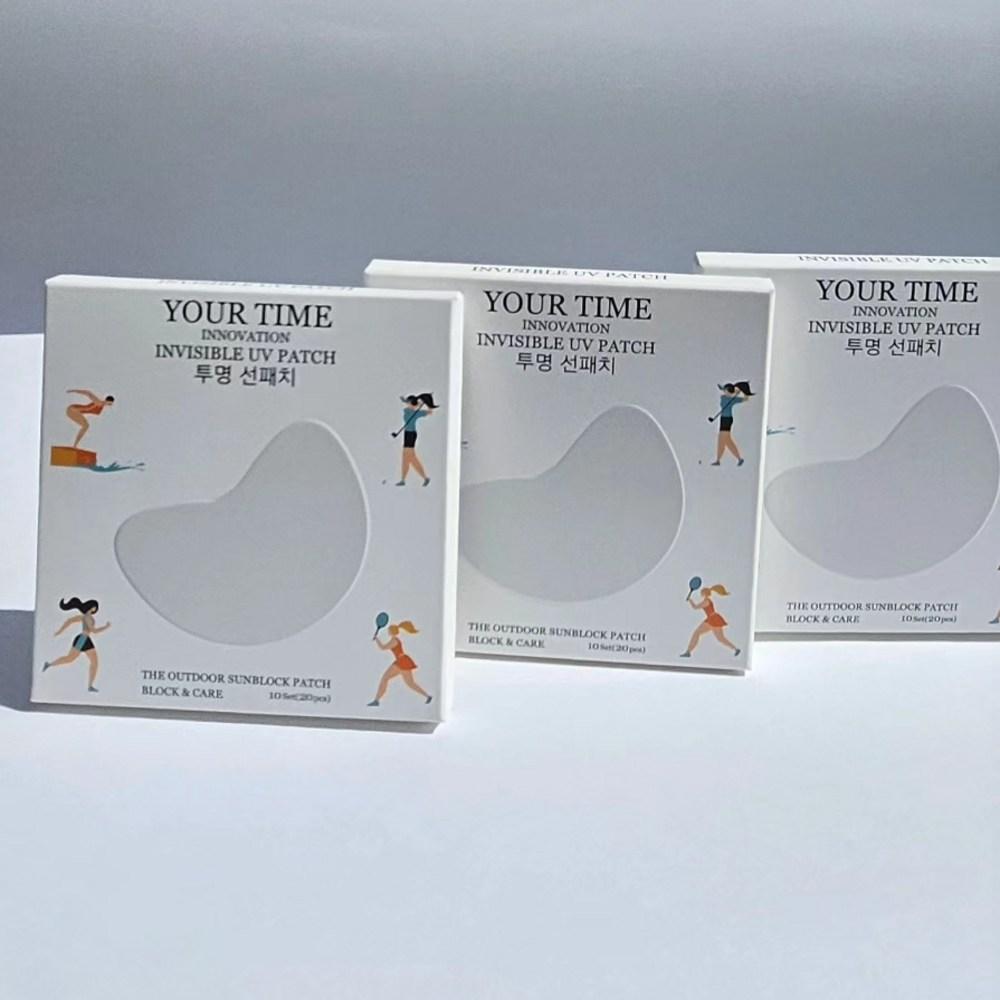 20 Patch Your Time Innovation Прозрачный патч Солнцезащитный патч УФ-блокирующий УФ-блокирующий патч для гольфа, 1 шт.