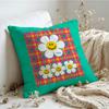 Cushion Cover  Linen  SkinFriendly Soft Decorative Case for Sofa Home Decor Colorful Cute Wwiggle wiggle Pillow cover