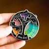 Color Fidget Enamel Pin 20 Color Fidget Wheel Spinner for Artists 3 In 1 Pin Keychain Magnet Badge for Anxiety Relief