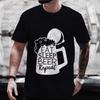 Мужские футболки Eat Sleep Beer Repeat Смешная графика Y2k Одежда Beer DAY Пивная вечеринка Топы больших размеров Уличная одежда с коротким рукавом
