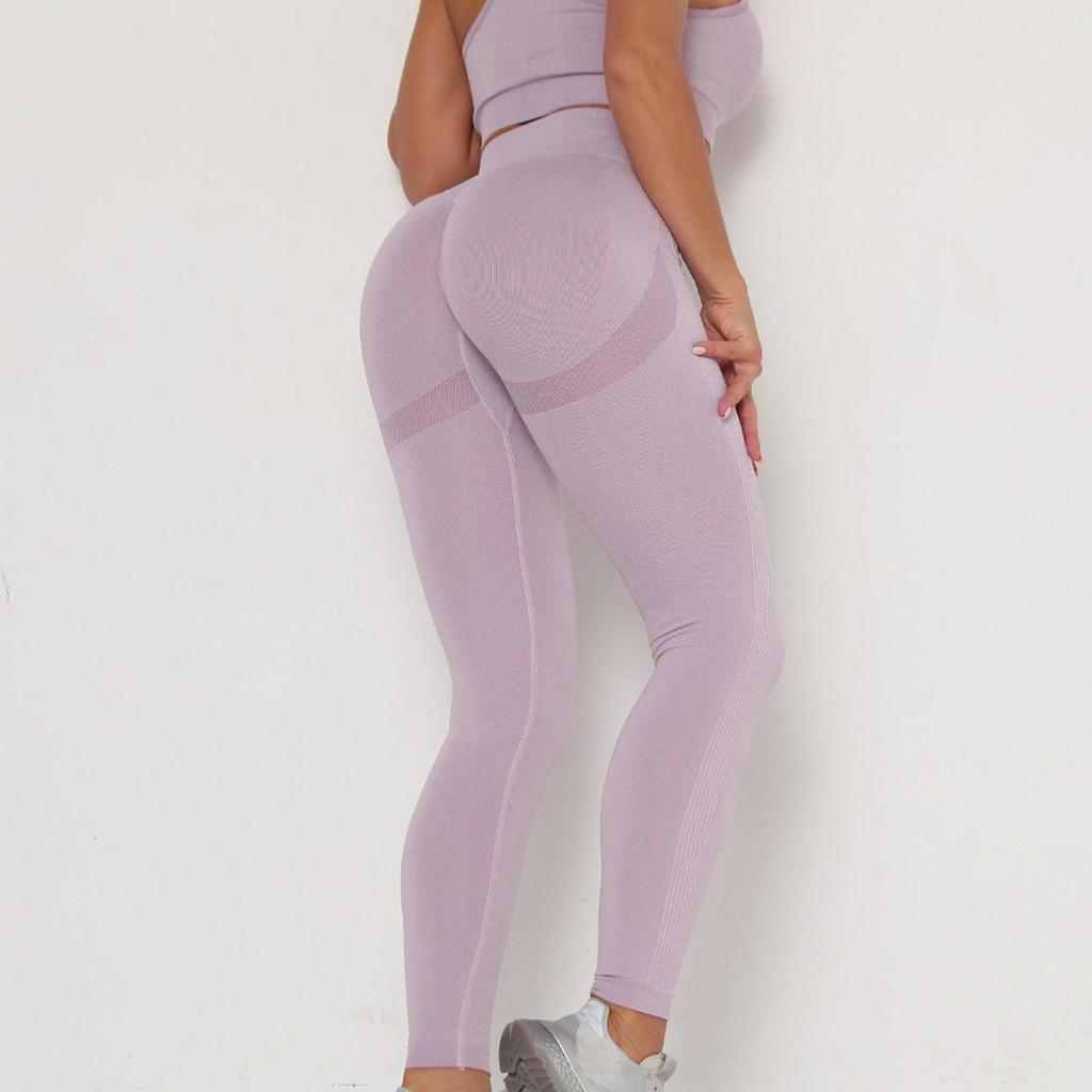 Женские цветные спортивные штаны для йоги с высокой талией, поднимающие бедра, для бега и фитнеса