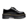 Thick-soled Martin boots leather round head low-top small leather shoes female students thick-soled loose