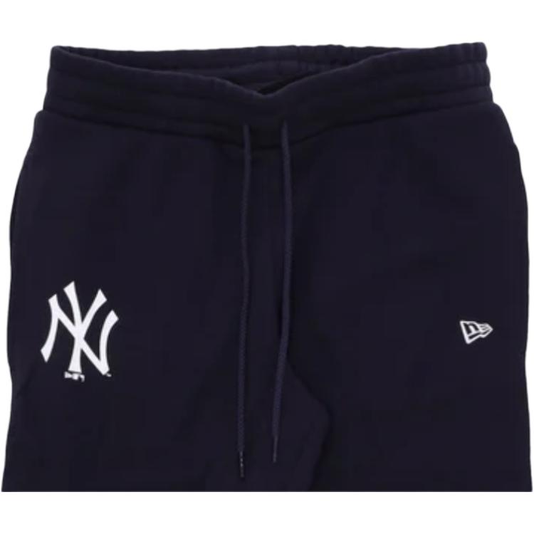 New Era MLB Нью-Йорк Янкис Базовые Удобные Простые Повседневные Брюки с Манжетами Мужские Низ Navy-Blue White 60348309