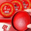 Винтажная красная чернильница с индонезийским маслом для штамповки печатей и отпечатков пальцев