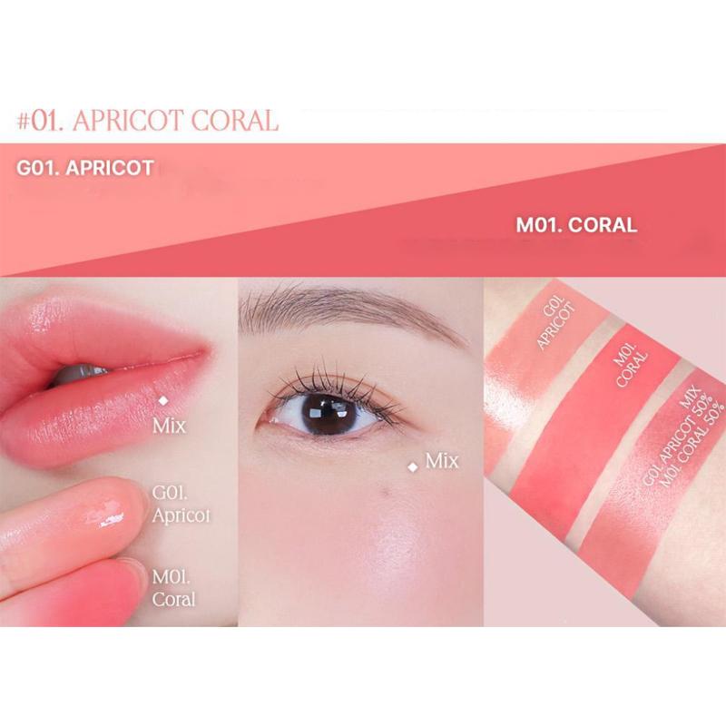 Heart Percent Dote On Mood Индивидуальная помада для губ и щек (7 цветов) 9,4 г