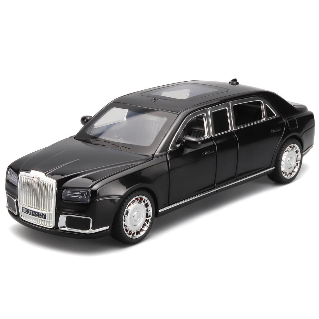 1:24 Aurus Motors Aurus Senat Россия Лимузин Сплав Металл Литая Модель Машины Домашние Модные Украшения и Украшение Рабочего Стола Компьютера