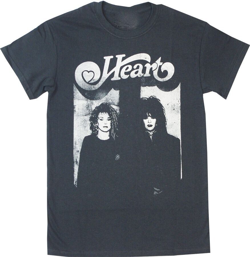 Vintage 90s Heart Band For Fans Cotton Black All Size Unisex Tee Shirt Unisex T-Shirt