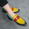 Модные мокасины в тон 47 48 большого размера Британские маленькие кожаные туфли тренд острый стилист по волосам слипоны бобовые туфли