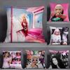 Наволочка с изображением рэперши Nicki Minaj, квадратная, с двусторонней печатью, из короткого плюша, чехол для диванной подушки, прикроватная подушка