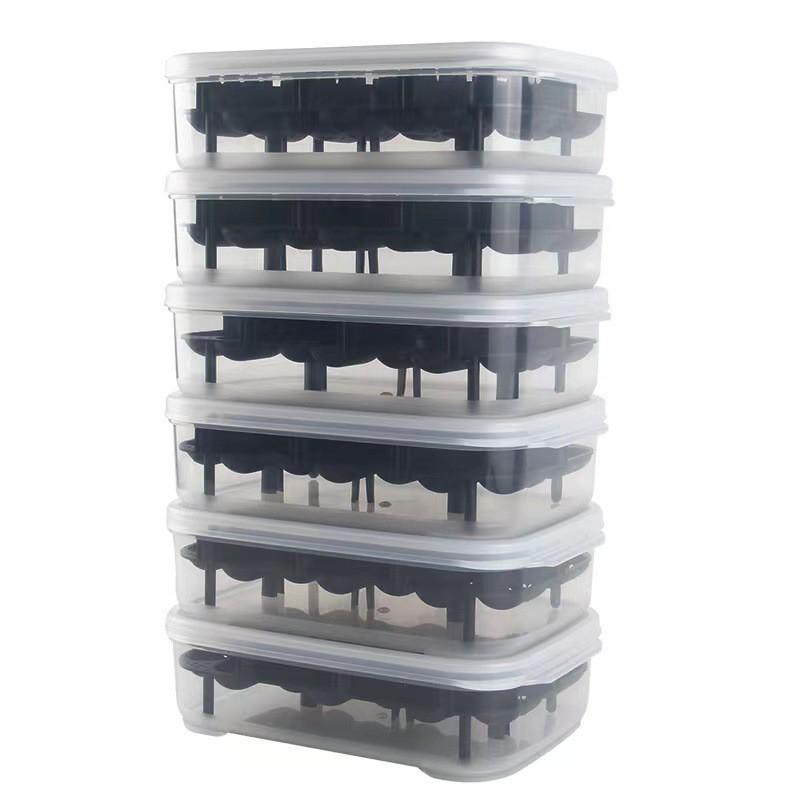14-Cell Reptile Egg Incubation Tray Geckos Lizards Snakes Breeding Hatch Box PP Plastic