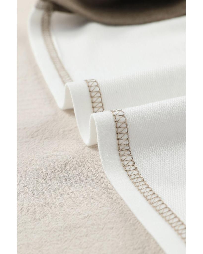 Azura Exchange Exposed Seam Color Block Patchwork Top