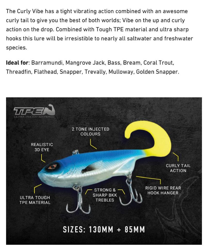 Chasebaits Curly Vibe Heavy 85 Mm 23 Grams Sinking Lure 05 (5010)