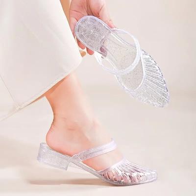 Мода на каблуке Женские тапочки и женские сандалии Уличная обувь Новая мода Нескользящие шлепанцы 2025 Роскошные уникальные туфли H Сандалии