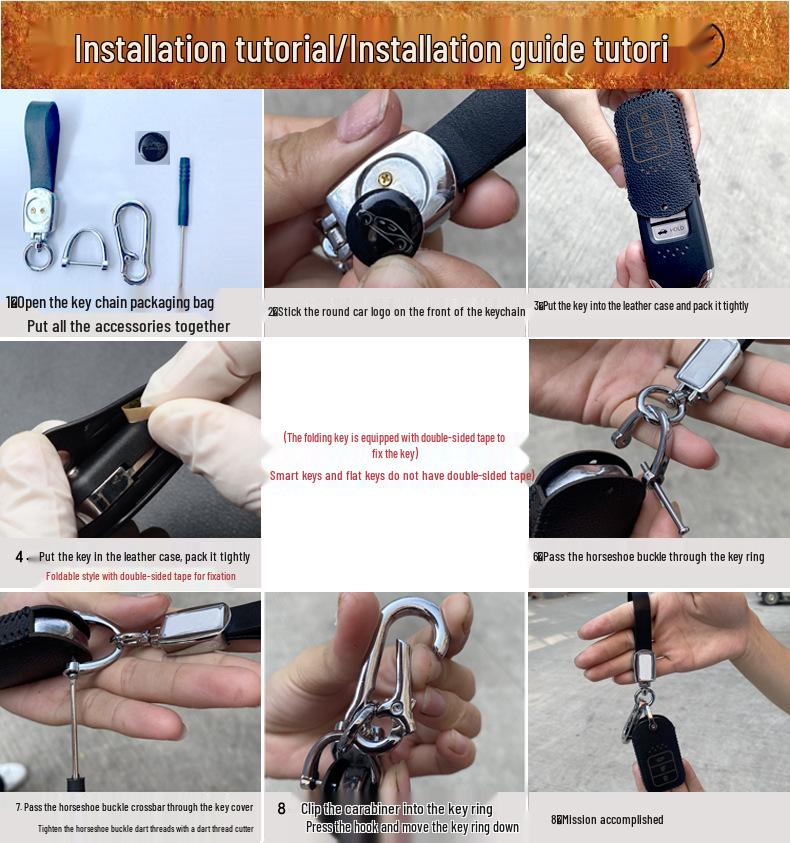 Rolls-Royce Style Cowhide Key Bag for Remote Control Modification