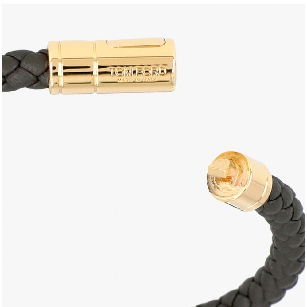 Tom Ford Плетеный кожаный браслет Gbz Jm026 Ale009g