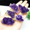 Amethyst Mineral Crystal Ornaments Home Decorations Mini Amethyst Quartz Crystal Stone Lucky Healing Natural Brazilian Crystal Decoration Auto Parts