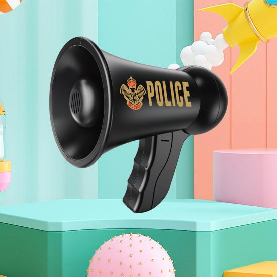 Детский портативный игрушечный мегафон, голосовые режимы оповещения, работающий от батареек, мини-ручной мегафон, детская ролевая игра, громкая игрушка-динамик