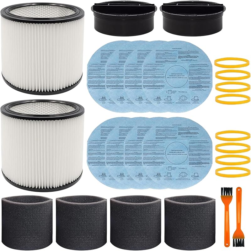 2 Pack Replacement Cartridge Filter Fit for shopvac 90304, 90350, 90333,903-04-00, 9030400,5 Gallon Up Wet/Dry Vacuum Cleaners