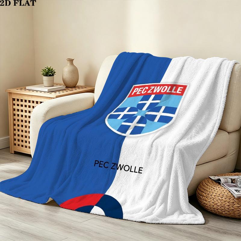 Pec Zwolle Print Flannel Blanket, High quality Comfortable for All Seasons, Home Decor, Warmth and Comfort, Perfect for Christmas Gifts