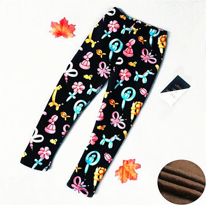 Kids Thicken Girls Leggings Autumn Winter Plus Velvet Trousers Girls Boys Pants Children's Clothing