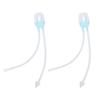 2pcs Infant Nasal Aspirator Soft Silicone Baby Snot Cleaning Nasal Sucker Nose Care ToolsBlue