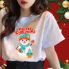 COD Рождественский узор женская футболка Baju Cuti Krismas Lelaki мужская футболка большого размера с коротким рукавом повседневный топ футболка
