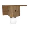 Wood House Carpenter Bee Trap with Clear Bottle Outside Natural Wood Boring Bee