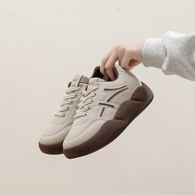 2025 весна маленькие белые туфли новая корейская версия ins женские студенческие туфли для увеличения роста на платформе спортивные туфли для доски повседневная обувь женская XQ359