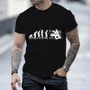 Men T-shirt Drummer Evolution Print Graphic Summer Tshirt Casual Tees Shirts Male Tops Streetwear Loose Short Sleeve Clothing