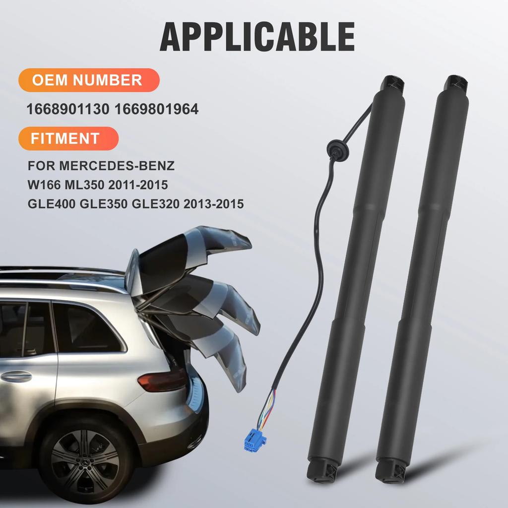 Низкая стойка задней двери для Benz W166 ML350 GLE400 GLE350 GLE320 1669803464 A1668900430 Электрическая газовая пружина Автоматический подъемник задней двери 1 пара