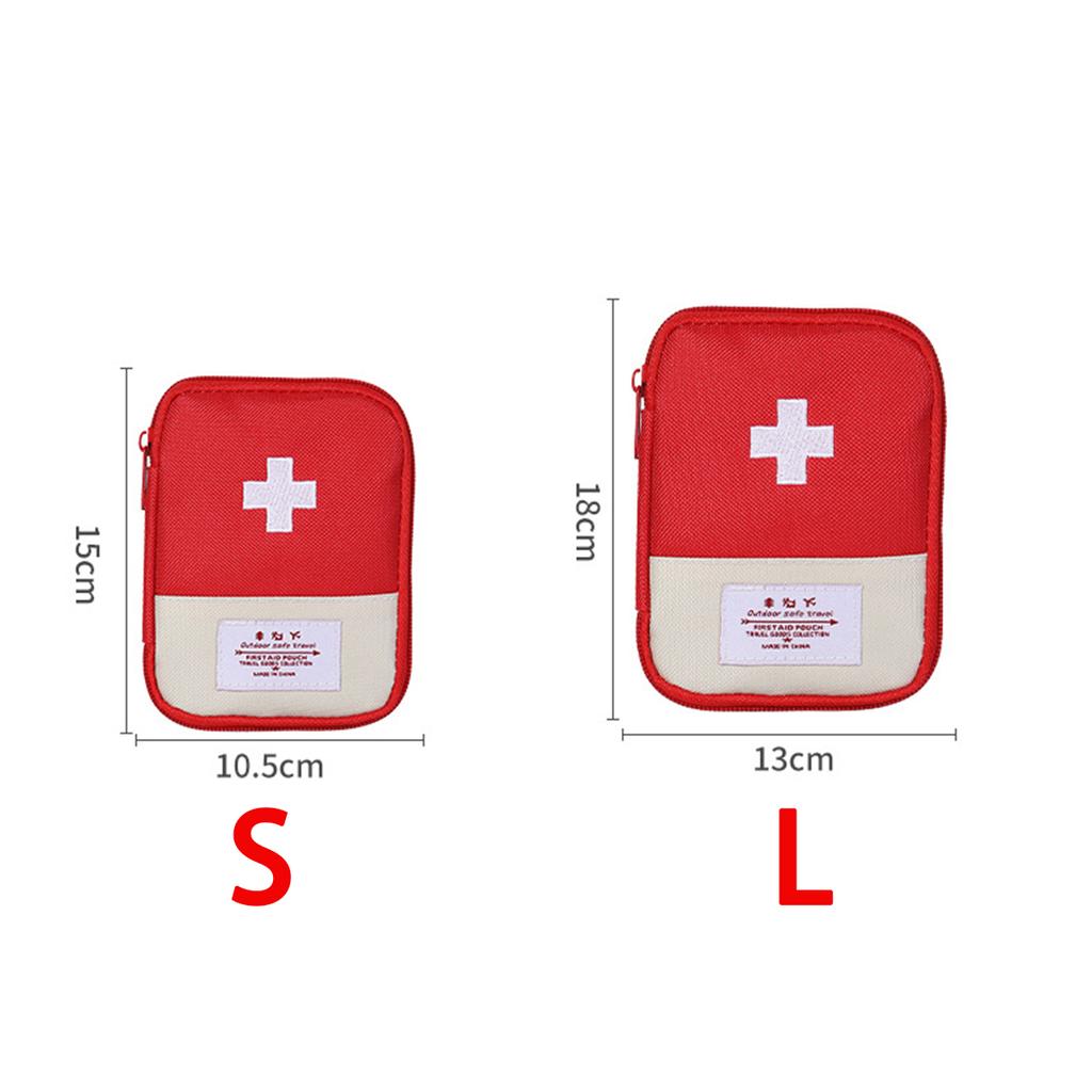 1PC Mini Portable Medicine Bag Travel First Aid Kit Medicine Bag Storage Bag Survival Kit Medicine Box Outdoor Emergency Camping