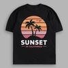 SUNSET California Slogan  100% Cotton Short Sleeve Unisex Oversized Fit T-shirt