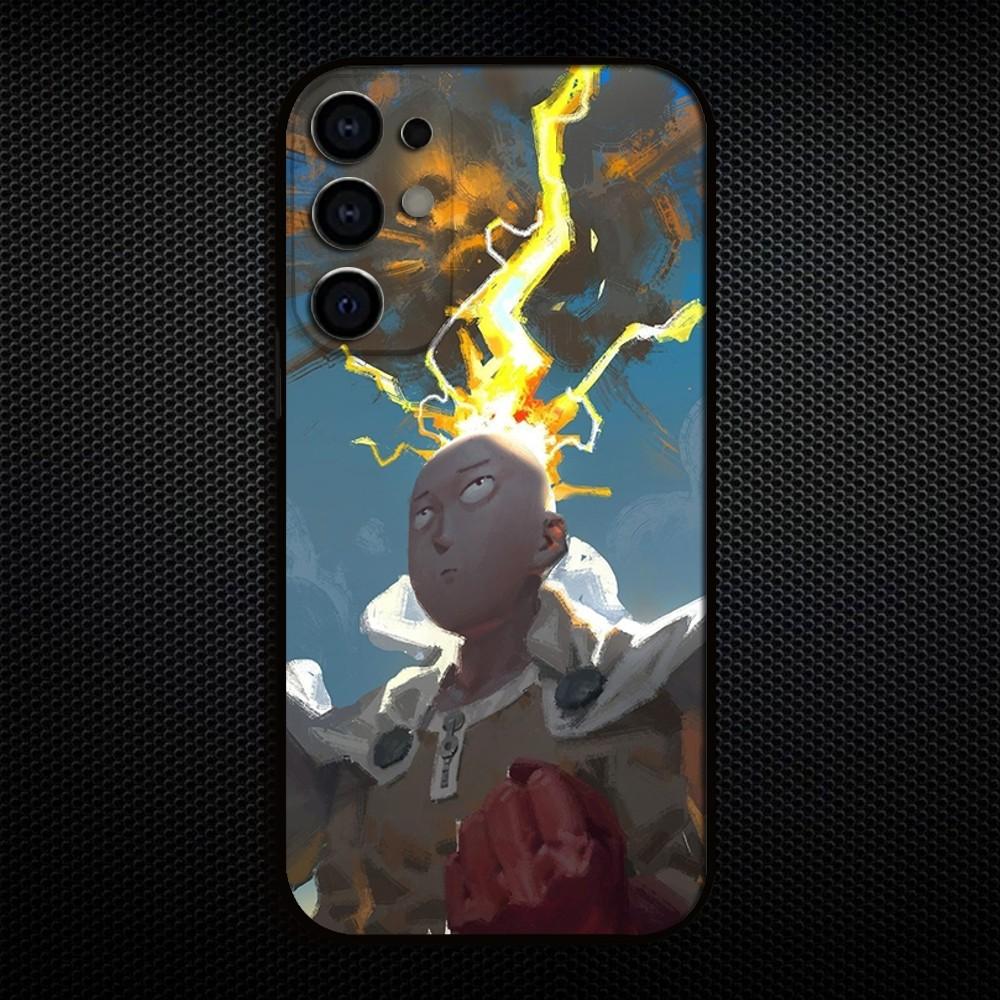 HOT Anime O-One P-Punchs Man Phone Case For Samsung S25/S24/S23/S22/S21/S20/Plus,Fe,Lite/Others Black Cover